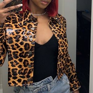 cheetah print jacket